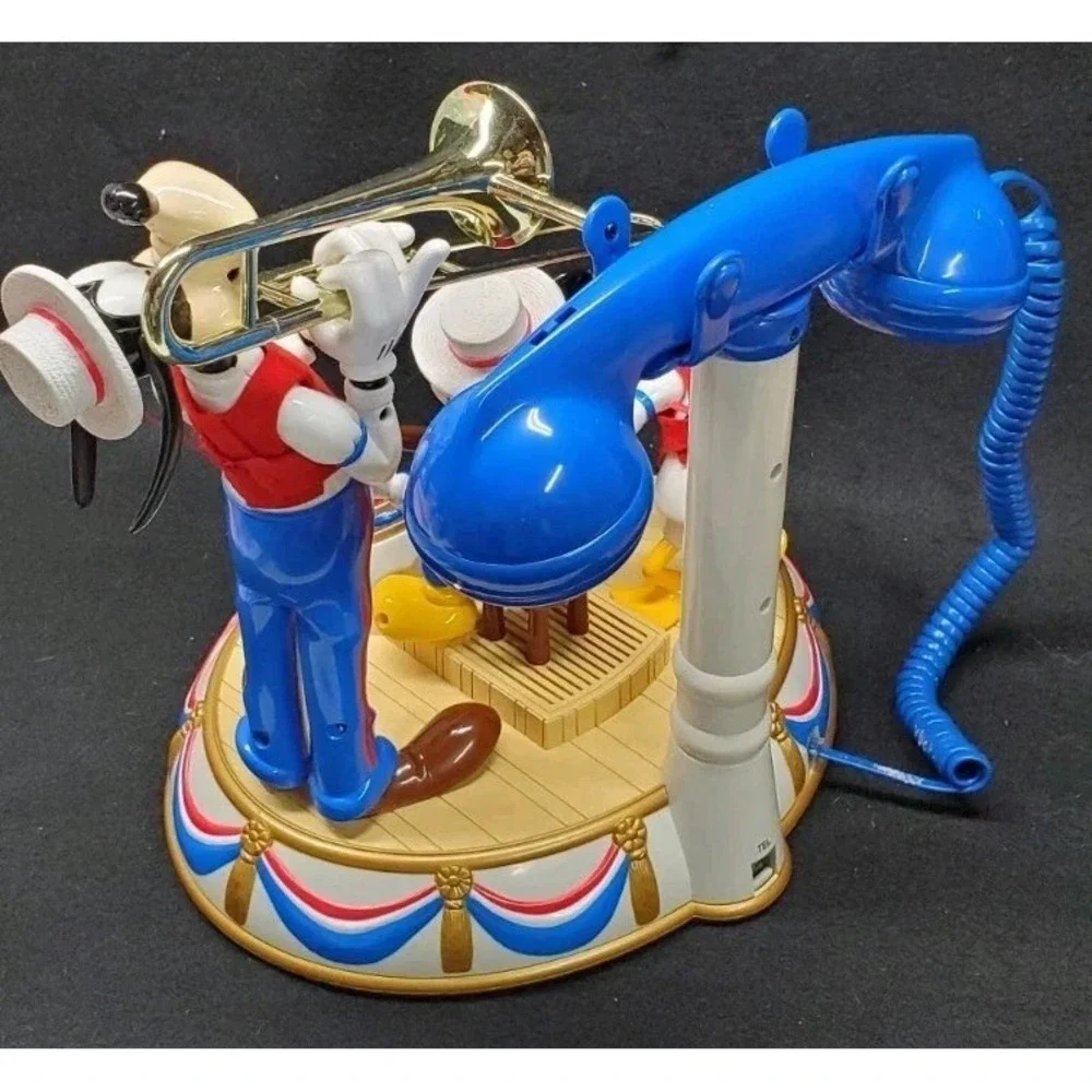 Vintage Disney Dixieland Band Telephone Mickey Donald Goofy Tested working